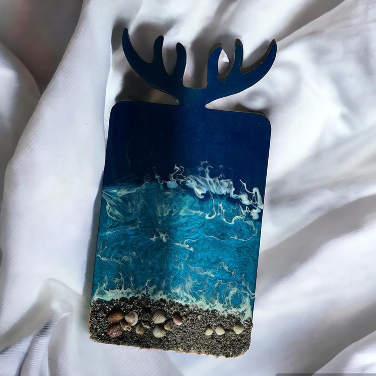 سینی مزه چوبی گوزن